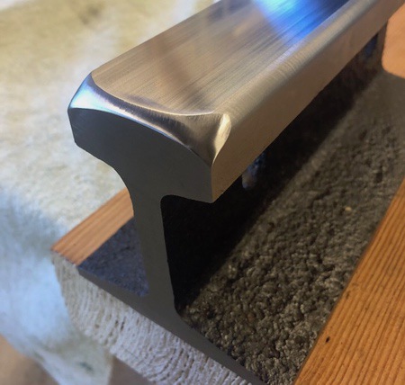 Anvil made from railroad track