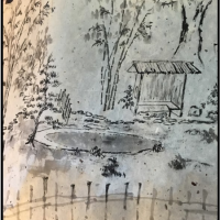 Roji Tea Garden drawing