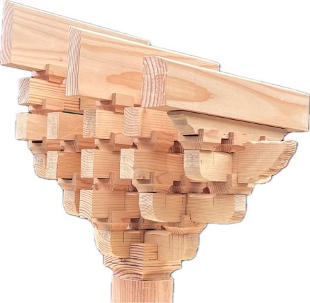 Close up of the model