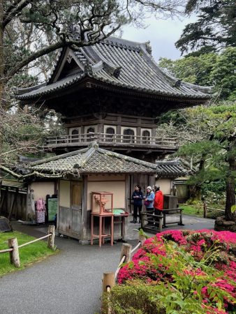 View of the Gate today with my little cabinet in the foreground and the real brackets in deep shadow, illustrating the problem